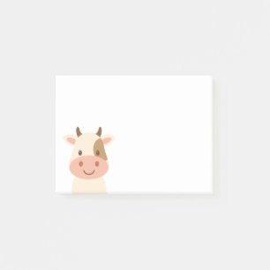 Post-it® Visage animal de ferme de vache mignonne
