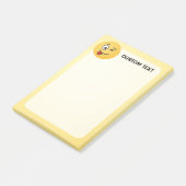 Post-it® Visage avec langue tirée et œil qui cligne (Incliné)