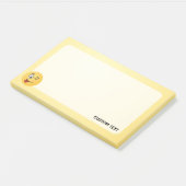 Post-it® Visage avec langue tirée et œil qui cligne (Incliné)