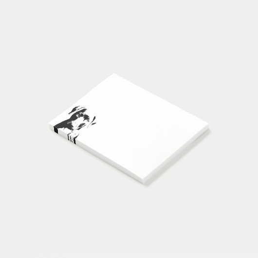 Post-it® Visage de chiot de Pitbull (Incliné)