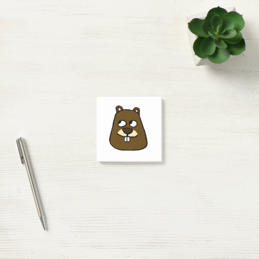 Post-it® Visage de la marmotte (Bureau)