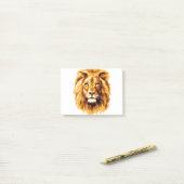 Post-it® Visage de lion (Sur un bureau)