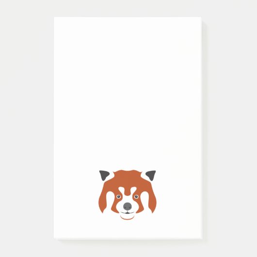 POST-IT® VISAGE DE PANDA ROUX (Devant)