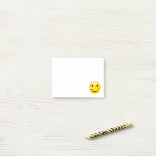 Post-it® Visage jaune simple classique (Sur un bureau)