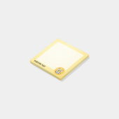 Post-it® Visage souriant aux yeux ouverts (Incliné)
