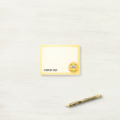 Post-it® Visage Souriant aux Yeux Ouverts (Sur un bureau)