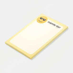 Post-it® Visage souriant avec lunettes de soleil