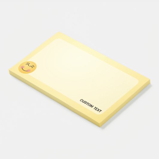 Post-it® Visage souriant avec yeux souriants Notes post-it (Incliné)
