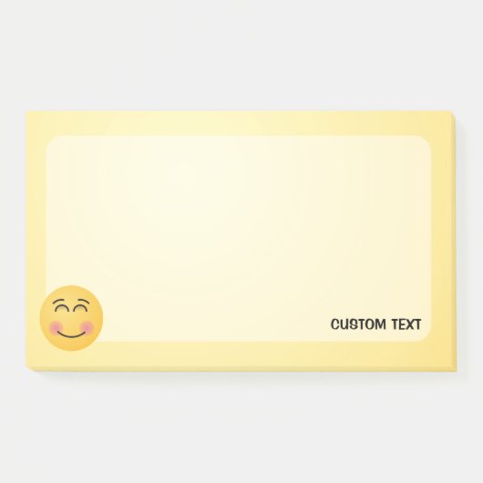 Post-it® Visage souriant avec yeux souriants Notes post-it (Devant)