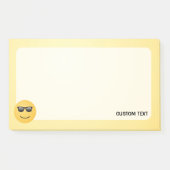 Post-it® Visage Sourire avec Lunettes de Soleil (Devant)