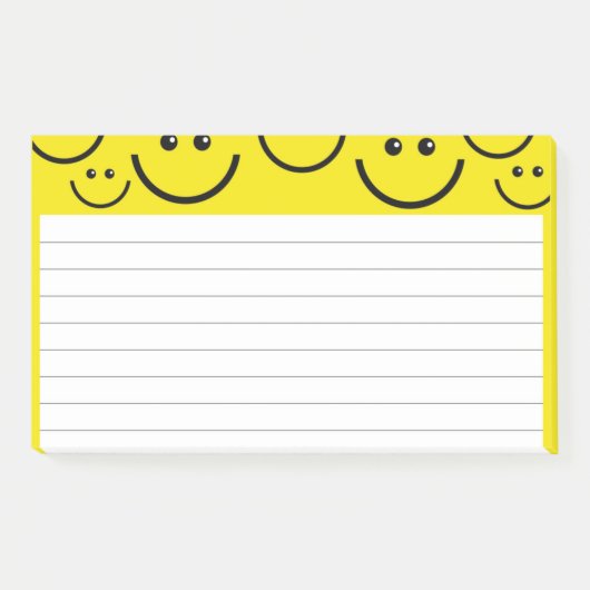 Post-it® Visages souriants en Jaune clair (Devant)