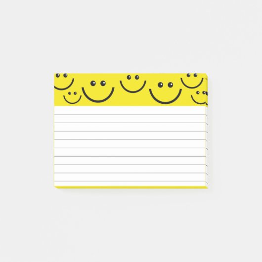 Post-it® Visages souriants en Jaune clair (Devant)