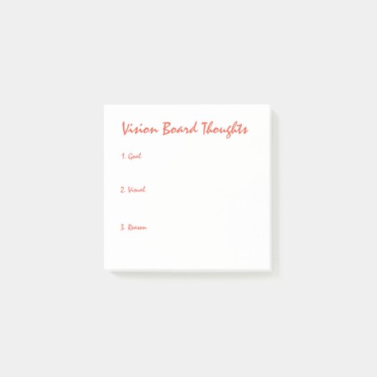 Post-it® Vision Board Thoughts Post-It Notes (Devant)