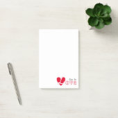 Post-it® Vivre amoureux (Bureau)