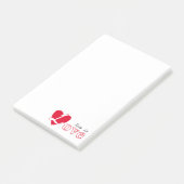 Post-it® Vivre amoureux (Incliné)