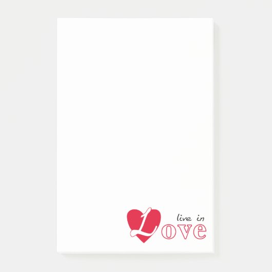 Post-it® Vivre amoureux (Devant)