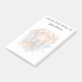 Post-it® Vizsla Lover Monogrammed Dog (Incliné)