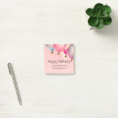 Post-it® Vœux d'anniversaire rose (Bureau)