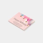 Post-it® Vœux d'anniversaire rose (Incliné)