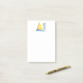 Post-it® Voile nautique moderne (Sur un bureau)