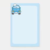 Post-it® Voiture bleue avec des bulles (Devant)