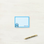 Post-it® Voiture Carton Bleu (Sur un bureau)