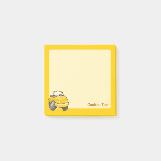 Post-it® Voiture Carton Jaune (Devant)