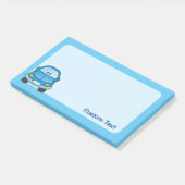 Post-it® Voiture de dessin animé bleue (Incliné)