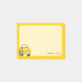 Post-it® Voiture de dessin animé jaune (Devant)