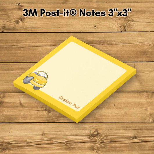 Post-it® Voiture de dessin animé jaune