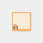 Post-it® Voiture de dessin animé orange (Devant)