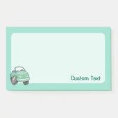 Post-it® Voiture de dessin animé vert menthe (Devant)
