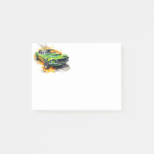 Post-it® Voiture de muscle (Devant)
