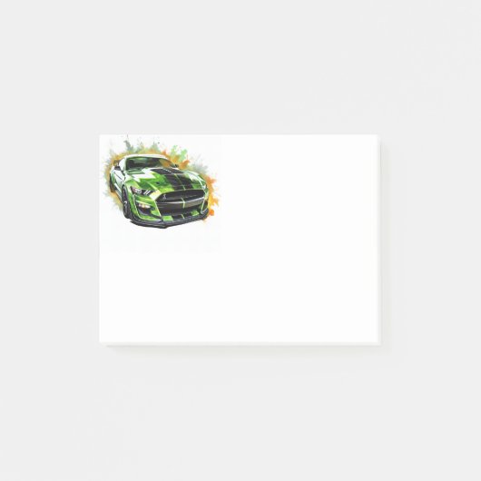 Post-it® Voiture de muscle (Devant)