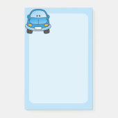 Post-it® Voiture dessin animé bleu (Devant)