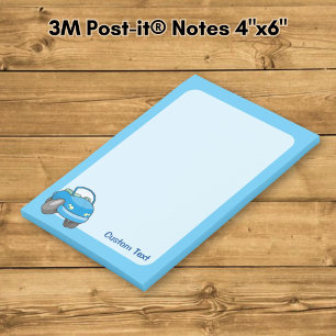 Post-it® Voiture dessin animé bleue