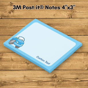 Post-it® Voiture dessin animé bleue