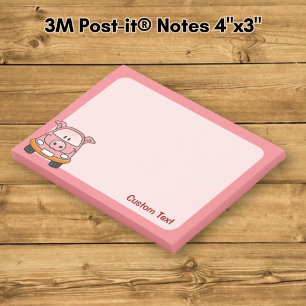 Post-it® Voiture dessin animé cochon
