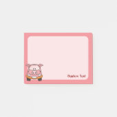 Post-it® Voiture dessin animé cochon (Devant)