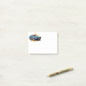 Post-it® Voiture Musclée (Sur un bureau)
