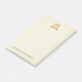 Post-it® Voiture Vintage Buggy  Jaune Personnalisée (Incliné)