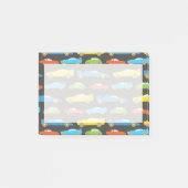 Post-it® Voitures de course multicolores sur noir (Devant)