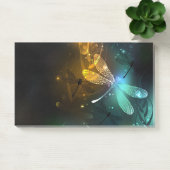 Post-it® Vol de libellule verte lumineuse (Bureau)
