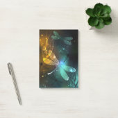 Post-it® Vol de libellule verte lumineuse (Bureau)