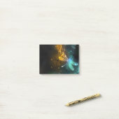 Post-it® Vol de libellule verte lumineuse (Sur un bureau)