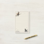Post-it® Vol de rêve ligné 4" x 6" (Sur un bureau)