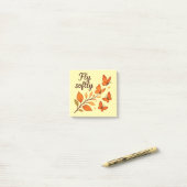 Post-it® Voler doucement - Papillons d'automne Notes postal (Sur un bureau)