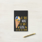 Post-it® Volley-ball icream (Sur un bureau)