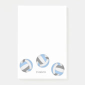 Post-it® volley-ball personnalisé bleu clair (Devant)