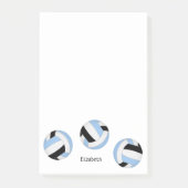 Post-it® volley-ball personnalisé bleu clair (Devant)